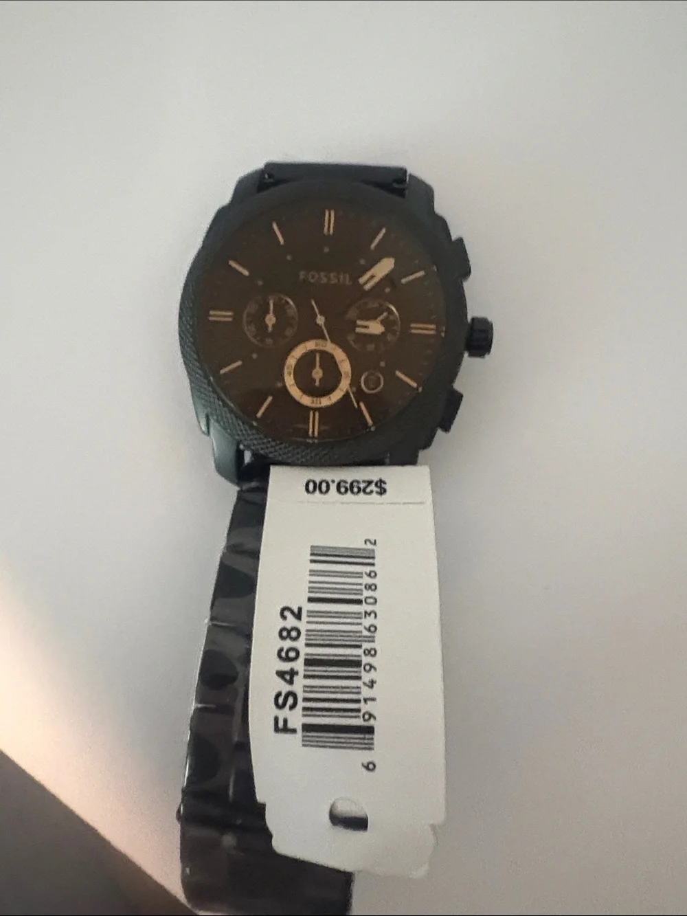 Fossil Black Watch with Gold Accents